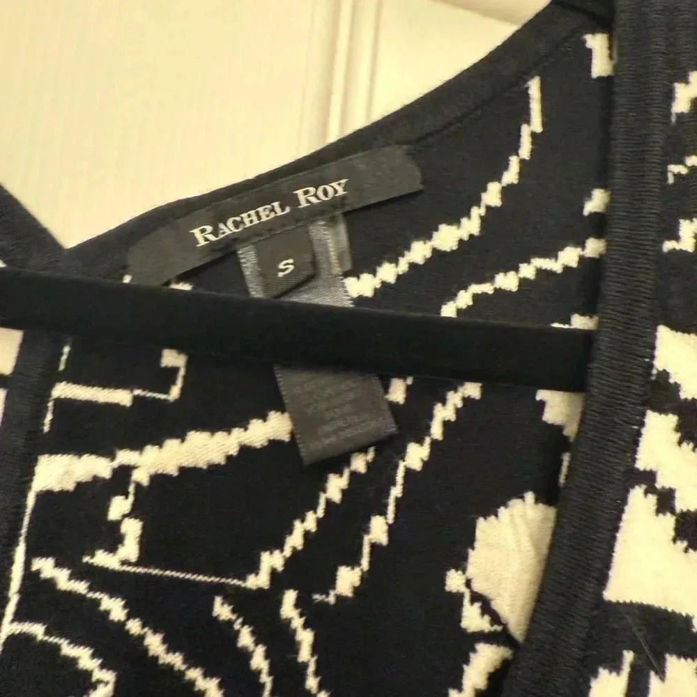 Rachel Roy Black And White Body Con  Dress Size S - Picture 2 of 6